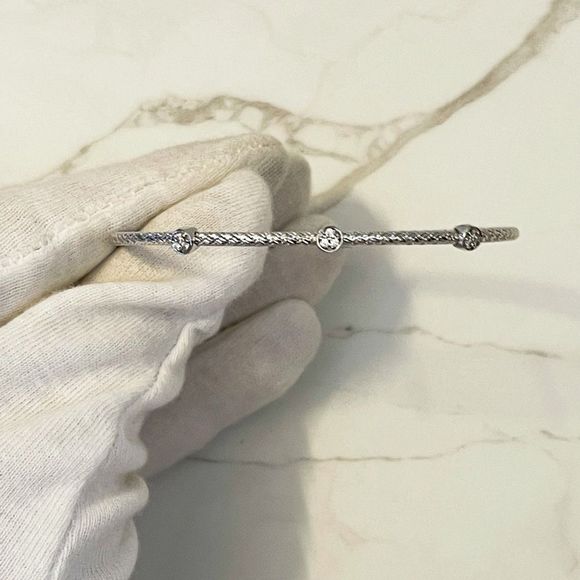 Charles Garnier Paris Darsi Crystal Cuff Bangle Bracelet - Picture 7 of 8